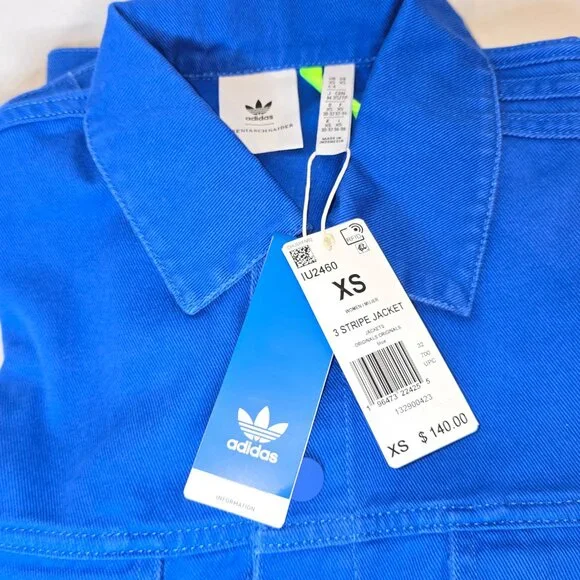 Adidas Kseniaschnaider 3-Stripes Dyed Women's Jacket, various sizes, NWT - Picture 6 of 9
